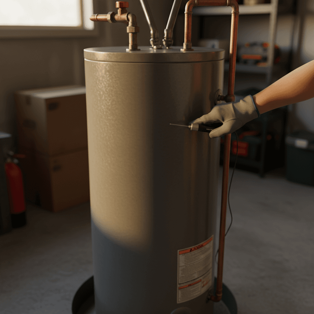 Water heater efficiency inspection