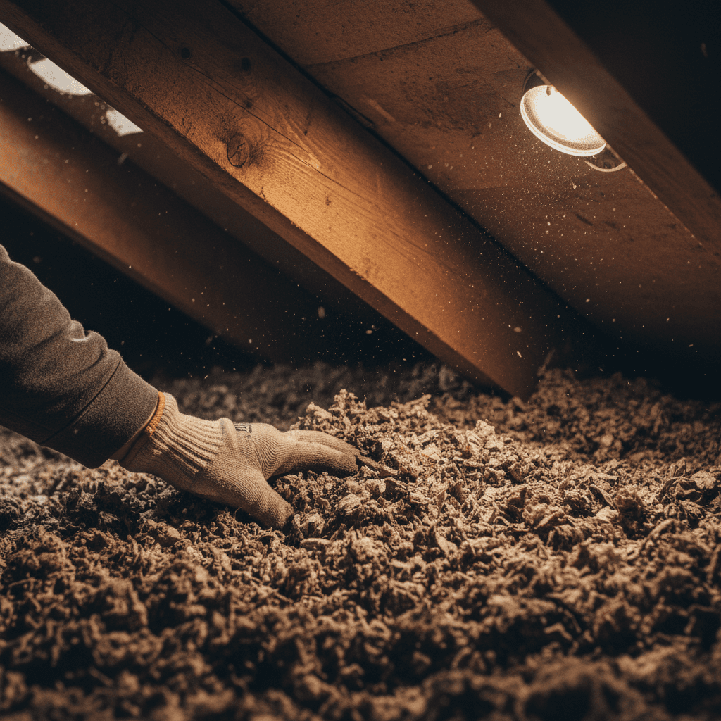 Attic insulation inspection
