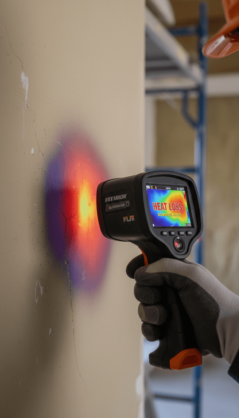 Thermal camera inspection for energy audit
