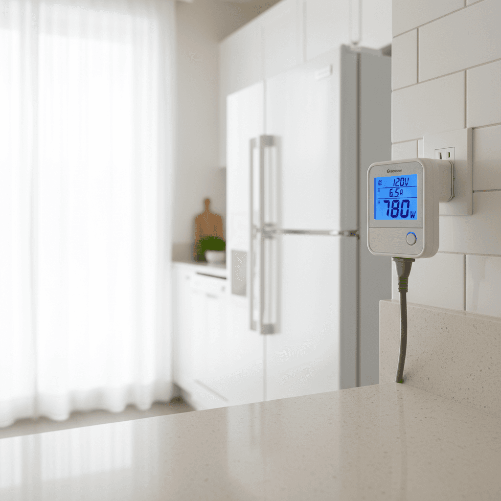 Power meter measuring appliance electricity usage
