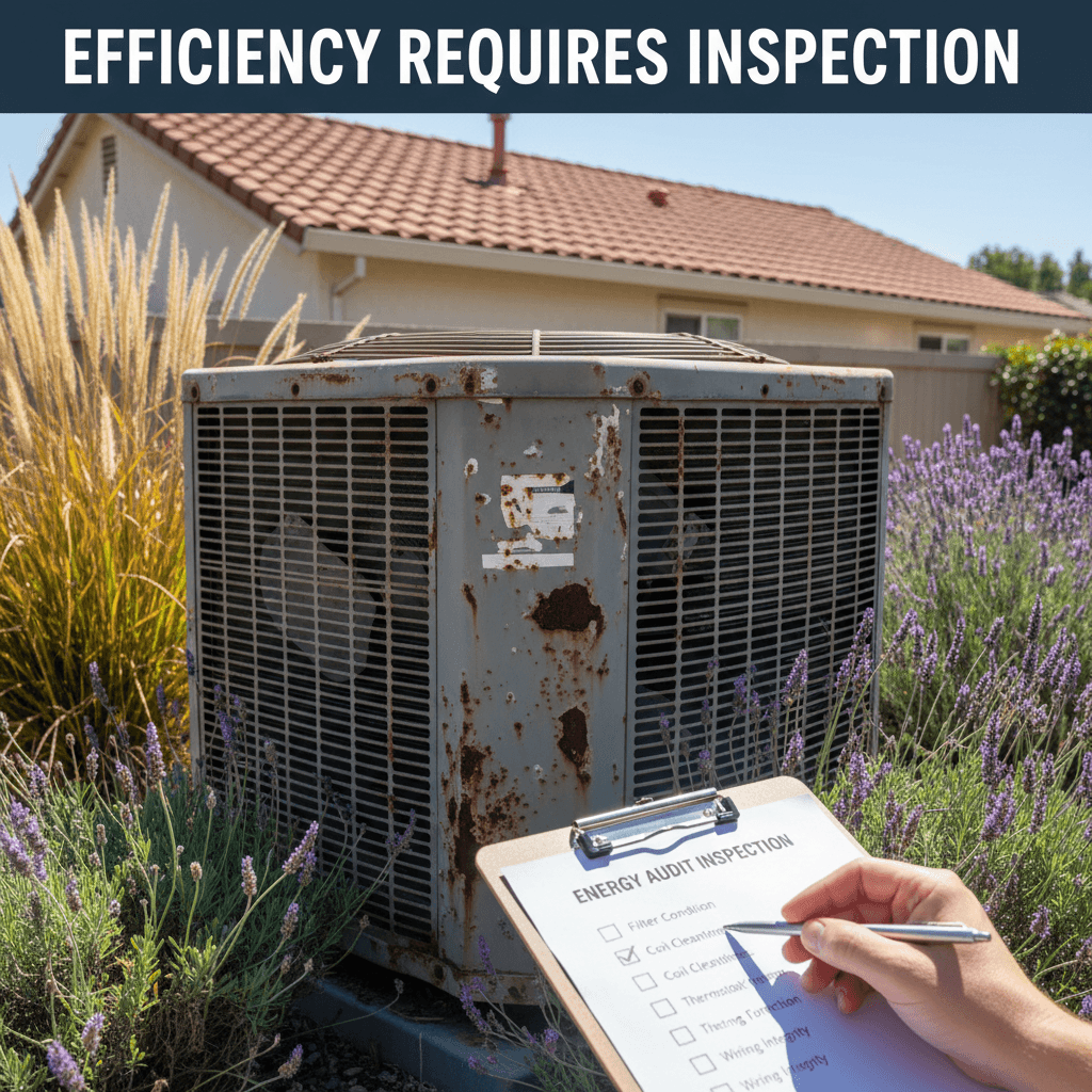 HVAC system efficiency inspection