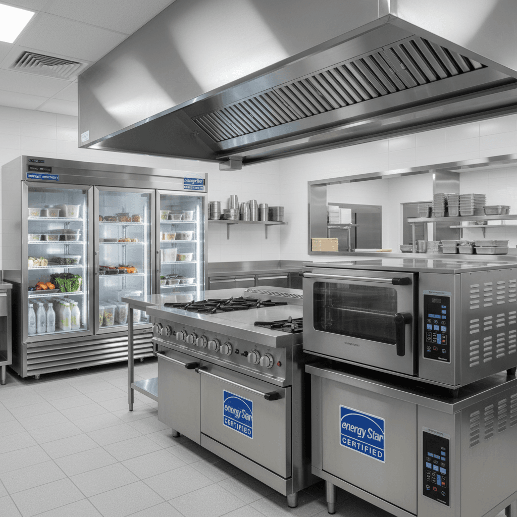Energy efficient commercial kitchen equipment